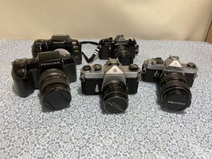 ★☆K968　フィルムカメラ　PENTAX　一眼レフカメラ　５点　ジャンク品☆★