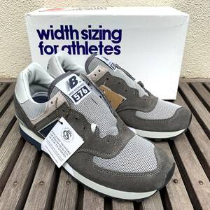 オリジナル復刻 NEW BALANCE OM576OGG GRAY UK製 US9 27cm 新品 スエード 限定 M576 イギリス英国製 NB スニーカー OG グレー×ネイビー