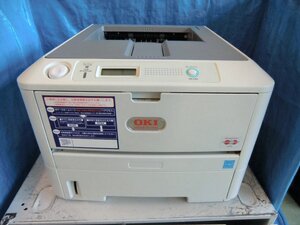 ◆中古レーザープリンタOKI B410dn　残量不明トナードラム　印字枚数25,595枚◆