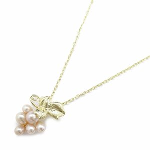 ミキモト パール ネックレス ブランドオフ MIKIMOTO K18（イエローゴールド） ネックレス K18 中古 レディース