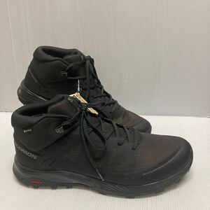 ●お買い得！SALOMON　MIDカット　アウトドアシューズ　OUTRISE　MID　GTX　　471435　33VO　ブラック　28.5㎝　GORE-TEX付き