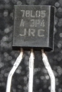 三端子レギュレータ　NJM78L05A　+5V　100mA　TO-92　20個入