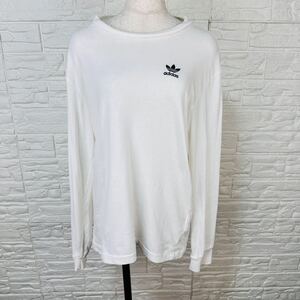 【1535】adidas アディダス　ロングTシャツ　ホワイト　サイズXS レディース 白 Tシャツ 長袖 トレーニング