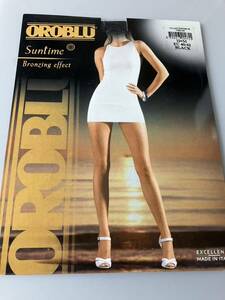 【送料無料】 OROBLU suntime bronzing effect M EU 40-42 black 15デニール パンティストッキング オロブル 黒スト panty stocking