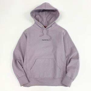 Ea15 Supreme シュプリーム 18FW Trademark Hooded Sweatshirt プルオーバー フーディ パーカー ロゴ刺繍 S パープル コットン メンズ