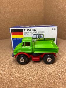 トミカ　ミニカー　tomica minicar 当時物　元箱　日本製　青箱　メルセデスベンツ　ウニモグ　トミカ複数出品中　同梱可