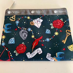 LeSportsac レスポートサック ポーチ 薔薇柄 未使用保管品