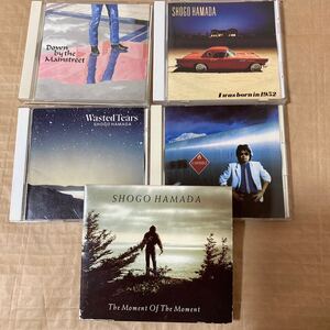 non 3491 浜田省吾　Down by the Mainstreet／WASTED TEARS／その永遠の一秒に ／ i was born in 1952 ／PROMISED LAND ／CD ５点セット