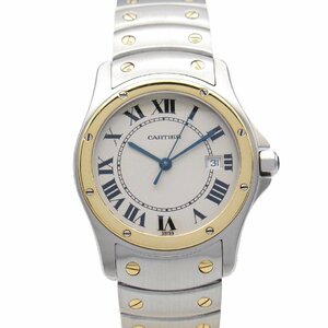 カルティエ サントスロンドMM ブランドオフ CARTIER K18（イエローゴールド） 腕時計 YG/SS 中古 レディース