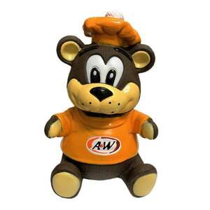 A&W Bear エンダー グレートルートベア ソフビ コインバンク 貯金箱 アメリカン雑貨