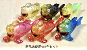 即決☆ヒスミニ☆正規品☆新品☆クリア☆ミニ金☆6色☆金魚☆水鉄砲☆フィギュア☆おもちゃ☆非売品☆ヒステリックミニ☆HYSTERICMINI