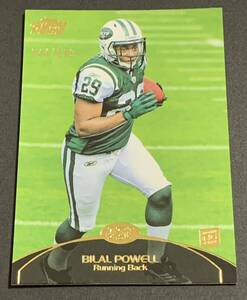 2011 Topps Prime Bilal Powell /699 3 RC Rookie Jets NFL ビラル・パウエル 699枚限定　シリアル　ルーキー　ジェッツ　トップス