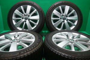 K2027-18 送料無料 205/55R16 スタッドレス 4本セット MICHELIN X-ICE 3+ 7分山 VW純正 フォルクスワーゲン ゴルフ 5H PCD112