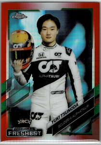 2021 Topps Chrome F1 角田裕毅 #173 Red/Green Refractor