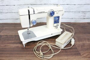 【ト長】 JANOME ジャノメ MODEL 804 ミシン フットコントローラー付き 裁縫 ハンドクラフト 手芸 手工芸 レトロ IA881IOC31