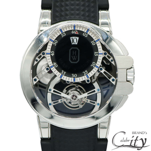 HARRY WINSTON【ハリーウィンストン】オーシャントゥールビヨン ジャンピングアワー OCEMTJ45WW001 スケルトン WG 世界75本【USED】