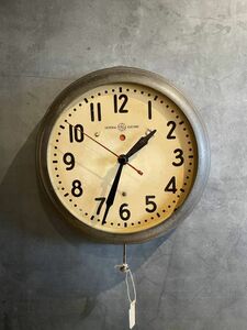 【送料無料】 1930年代 ゼネラルエレクトリック General Electric アイアンフレーム 壁掛け時計 S / BR ヴィンテージ E0398