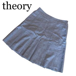 theory セオリー プリーツスカート フレアスカート グレー 150サイズ 