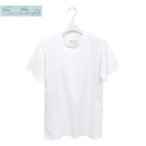 未使用 Maison Margiela ロゴディティールTシャツ XS ホワイト コットン ①⑩ 4ステッチ 