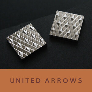 9445◆ユナイテッドアローズ◆カフス◆シルバー◆カフスボタン～カフリンクス◆上質セレクトショップ～UNITED ARROWS◆新品