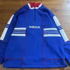 adidas ハーフジップ　トラックジャケット　90s デサント