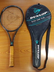 A1781 中古 テニスラケット ダンロップ ブラック コンポ プラス DUNLOP BLACK COMP PLUS ケース付き