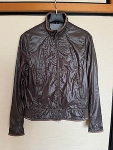 【中古】Belstaff／ベルスタッフ　サマーライダースジャケット　ブラウングレー　Sサイズ