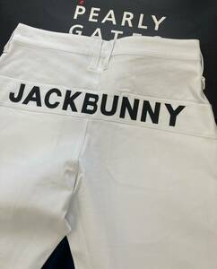 新品 パーリーゲイツ ジャックバニー 2WAYストレッチパンツ(5)サイズL/白 PEARLY GATES JACK BUNNY 2024年最新モデル