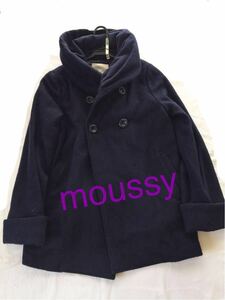 MOUSSY マウジー 中わた入り 濃紺のコート サイズ1