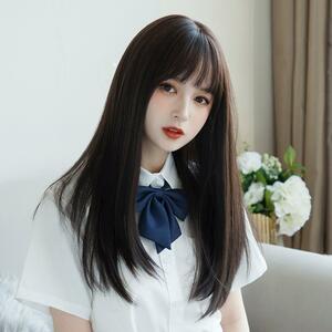 ウィッグ ロング フルウィッグ ストレート 小顔 フルウィッグ　医療用 wig かつら 耐熱 ロリータ コスプレ 自然 女装 ギフト