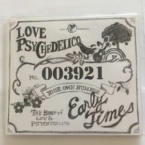 【美品】LOVE PSYCHEDELICO ラブサイケデリコ ベストEarly TIMES the Best of LOVE PSYCHEDELICO 初回限定盤