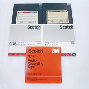 Scotch オープンリールテープ 216 212 206 177 5本セット 各種 スコッチ