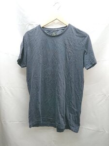 ◇ diesel industry ディーゼル フロントプリント 無地 半袖 Ｔシャツ サイズＬ ネイビー レディース メンズ E