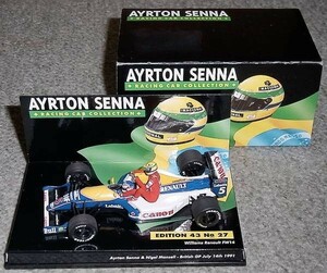 1/43 ウィリアムズ FW14 ライドオンセナ マンセル 1991 セナ ルノー WILLIAMS RENAULT SENNA