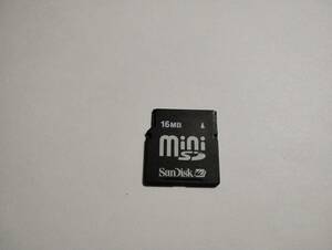 16MB　メガバイト　SanDisk　miniSDカード　フォーマット済み　メモリーカード　ミニSDカード