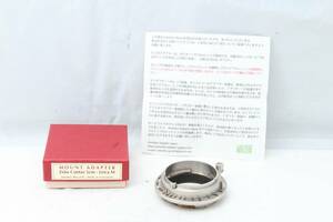 値下げ○Amedeo Zeiss Contax 5cm Leica M マウントアダプター 極上品 超希少品♪