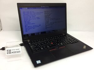 ジャンク/ LENOVO 20HGA06600 ThinkPad T470s Intel Core i7-7600U メモリ12.29GB NVME256.06GB 【K02325】