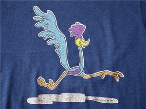 ロードランナー ＲＯＡＤ ＲＵＮＮＥＲ オールド Ｔシャツ Ｍ ネイビー 紺 ＵＳＡ製 アメリカ製 検索 ビンテージ ワーナー アメコミ