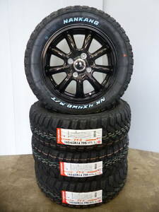 ★ナンカンゴツゴツ・ホワイトレター★165/65R14セット★アゲバンアゲトラキャリーエブリーハイゼットクリッパーピクシスバモスキャスト★G