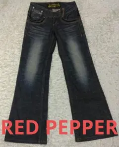 RED PEPPER レディース デニム パンツ サイズ24 ユーズド加工