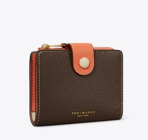 2024秋冬最新!!　直営モデル　Tory Burch COLORBLOCK BI-FOLD WALLET　　ロサンゼルスから最新本物をお届け！