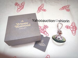 未使用 Vivienne Westwood ラバー立体オーブ rubber キーリング シルバー×ブルー ヴィヴィアンウエストウッド キーチェーン シルバー色