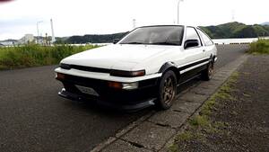 AE86 トレノ 外装塗りたて 車検取り立て パワステ サンルーフ パンダトレノ