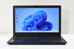 TOSHIBA dynabook BJ65/FS / Core i3-10110U/メモリ8G/ NVMe SSD 256G/15.6インチ/Webカメラ/DVD-RW/Windows 11 /中古ノート