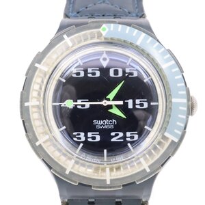 SWATCH スウォッチ SCUBA 200 クォーツ ボーイズ 腕時計 青文字盤 純正ナイロンベルト【いおき質店】