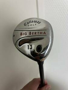 入手困難 ショートウッド 激レア キャロウェイ ビッグバーサ 2004 BIG BERTHA 13w 27度 純正 RCH75W R REGULAR 純正グリップ カバー無し