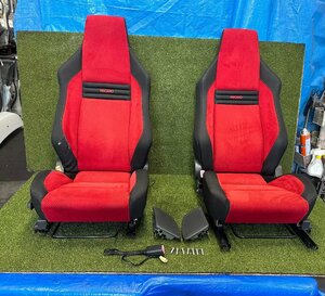 純正 オプション スズキ スイフトスポーツ ZC31S 運転席 助手席 セット 赤レカロ レッド RECARO シート 中古品　