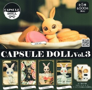 CAPSULE DOLL vol.3 bunny うさぎ　全5種セット　/　カプセルドール　兎