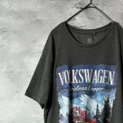 Volkswagen クリスマスキャンパー 半袖 Tシャツ M