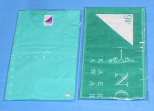 GT9/乃木坂46 エメラルドグリーン 帰り道は遠回りしたくなる Tシャツ　Lサイズ＆帰り道は遠回りしたくなるマフラータオル